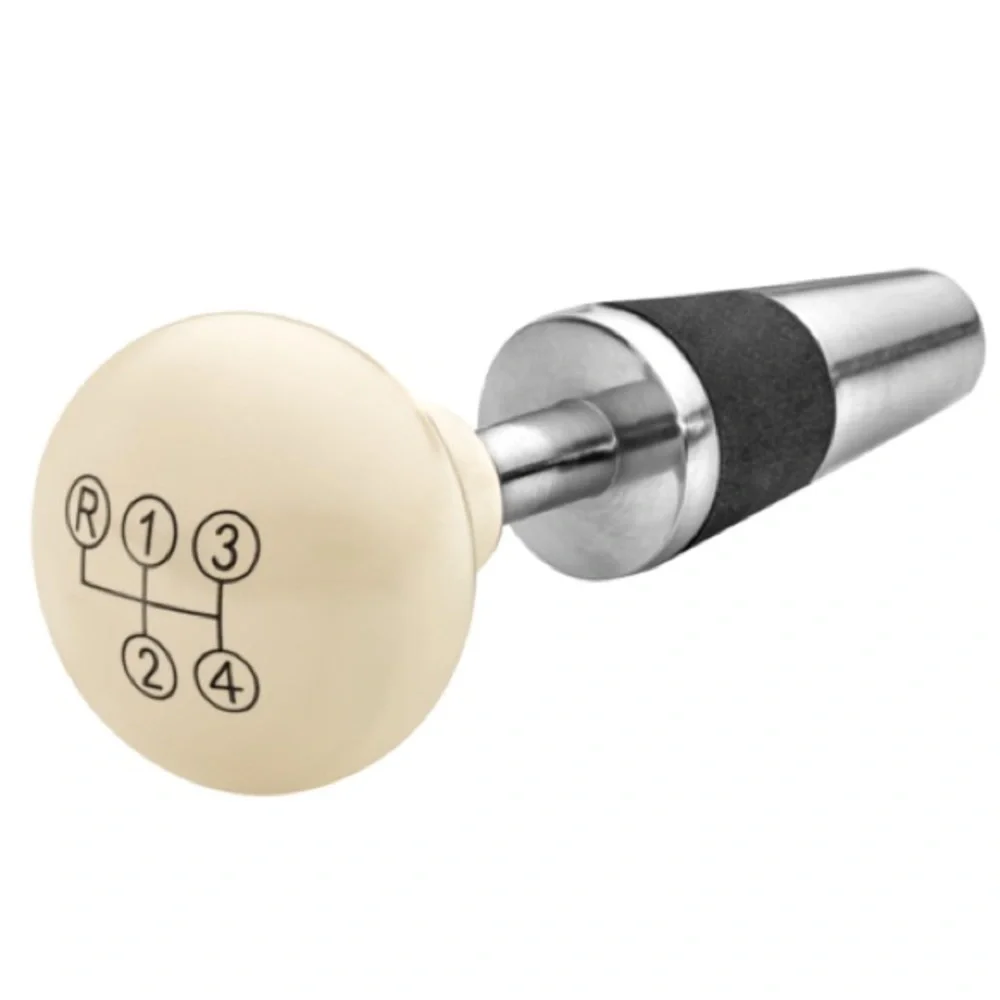 Mercedes Benz Wine Stopper in Shift Knob Style | Cream - Picture 1 of 9